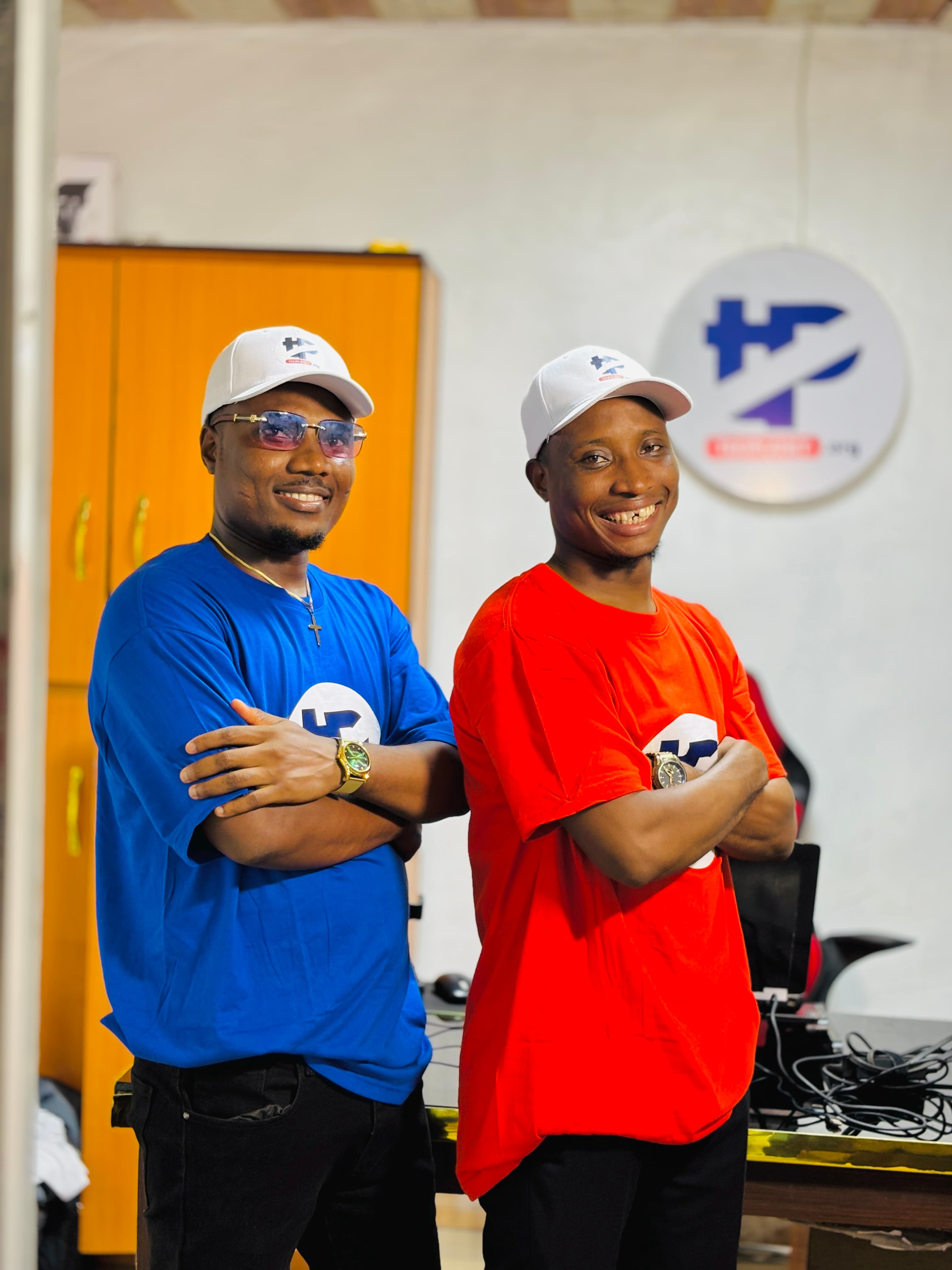 Students learning tech skills